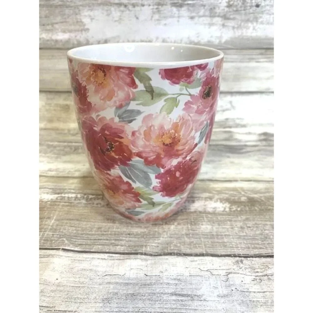 Floral Ceramic Coffee Mug 16oz‎ Dishwasher & Microwave Safe